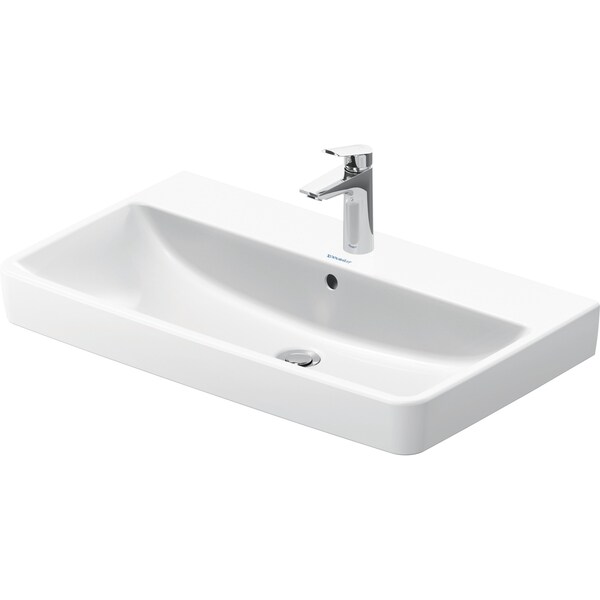 Duravit No.1 Sink 31 1/2 White High Gloss, Faucet Hole Platform, Number Of Faucet Holes: 1, Overflow - 23758000002 - main